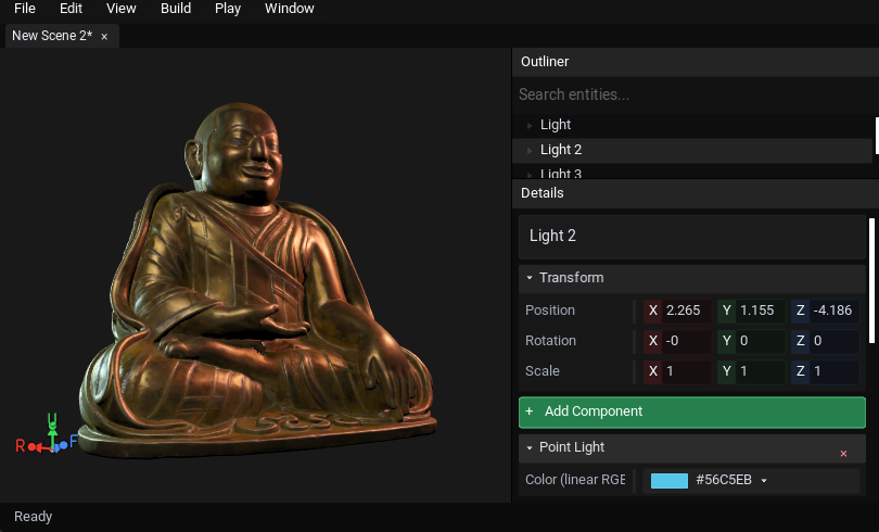 LODZERO Engine: Forward+ MSAA viewport with sharp geometry and clean edges.